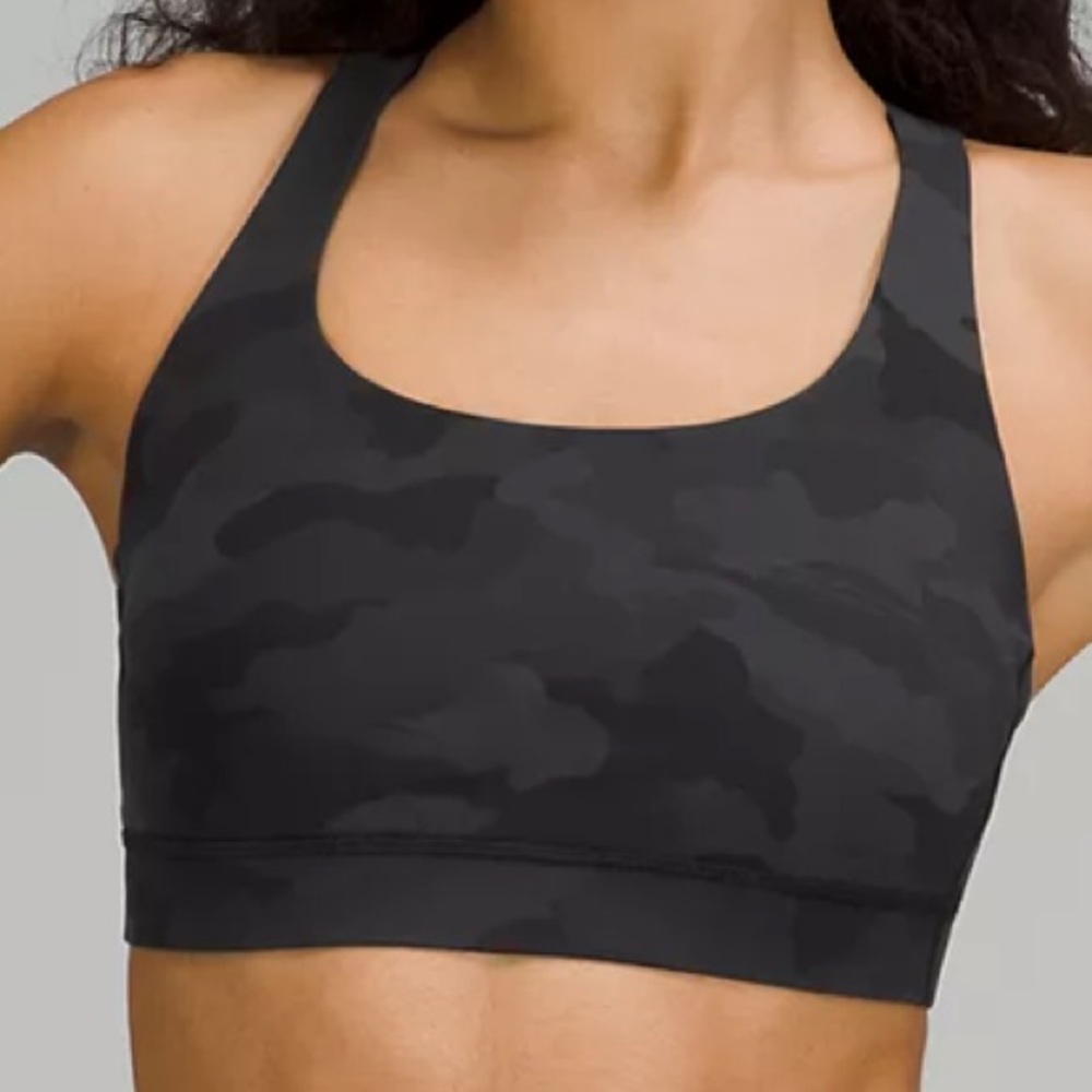 Lululemon Energy Bra Heritage 365 Camo Deep Coal Multi